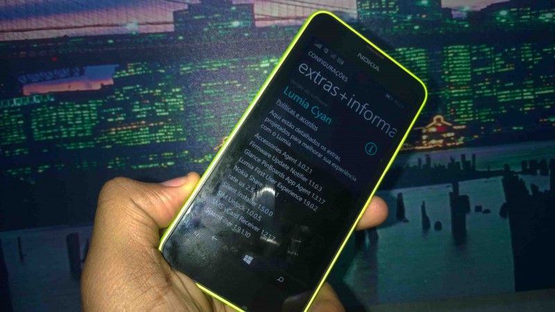 Lumia 630 com atualização Lumia Cyan