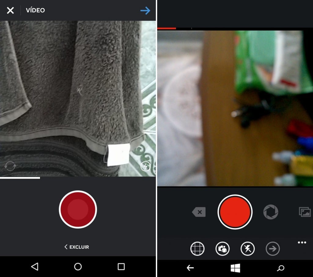 Instagram Comparação de apps