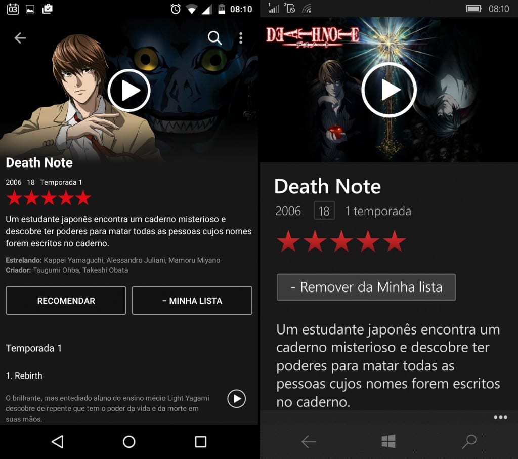 comparativo de apps #9: Netflix