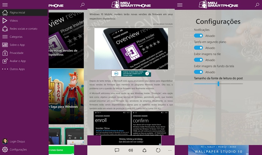 meu-smartphones prints Windows 10