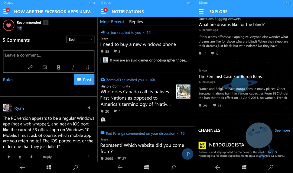 Disqus UWP