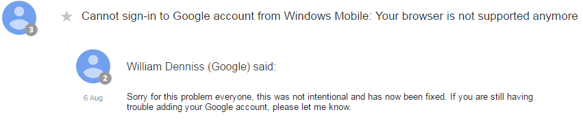 google resposta
