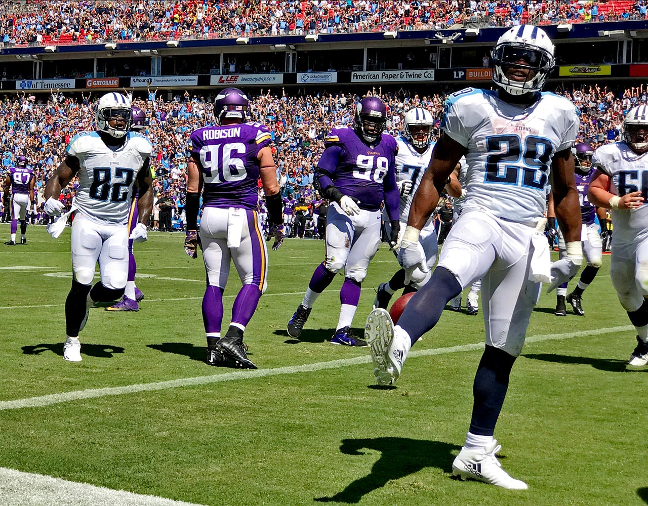 NFL: Minnesota Vikings vs Tennessee Titans NFL: Minnesota Vikings vs Tennessee Titans Nissan Stadium/Nashville, TN 09/11/2016 SI-537 TK1 Credit: David Klutho