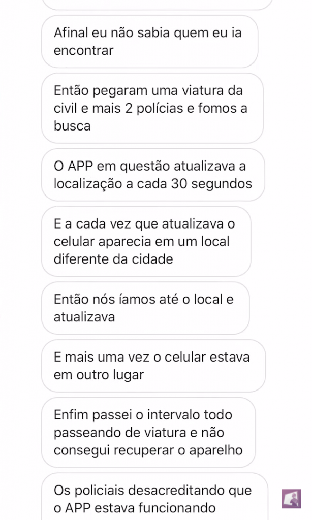 Relato do LG G3 roubado